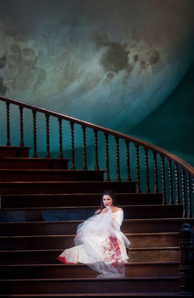 Anna Netrebko in the title role of Donizetti's "Lucia di Lammermoor." Photo: Ken Howard/Metropolitan Opera