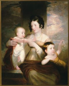 Portrait of Mrs. Morse and Two Children by Samuel F. B. Morse 1824 Oil on Canvas. Gift of Sandra Morse Hamilton and Patricia Morse Sawyer in memory of Bleecker, Patricia, and Bleecker Morse, Jr., and through prior gift of Margaret and John L. Hoffman.