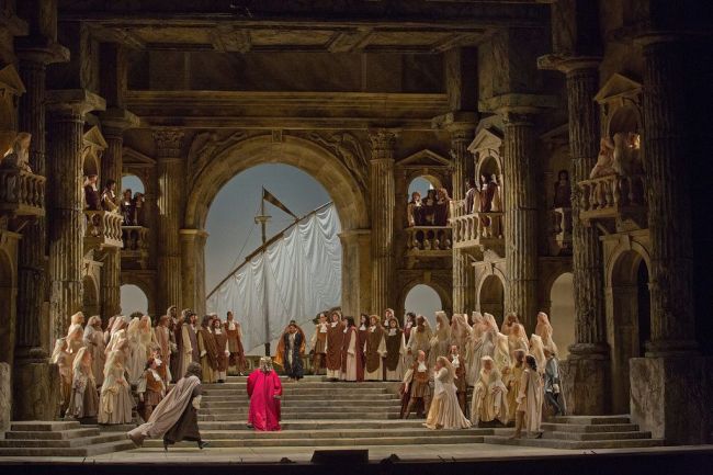 A scene from Mozart's "La Clemenza di Tito." Photo: Ken Howard/Metropolitan Opera