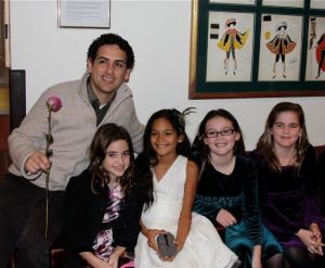 The Posse with Juan Diego Flores backstage after the performance