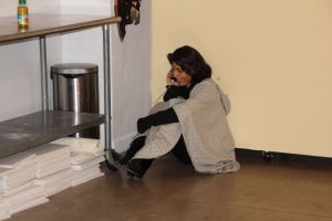 Judi on a conference call