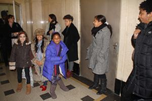 Waiting in the lobby