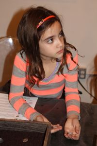 Lexi listening intently