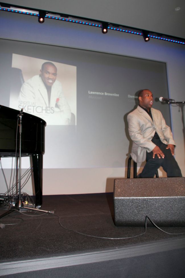 Lawrence Brownlee performing at the Apple Store SoHo