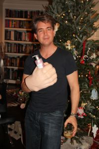 Jennifer opening a Secret Santa Present 