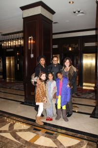Lexi, Layla & Grace with Leslie, Trey & Roula