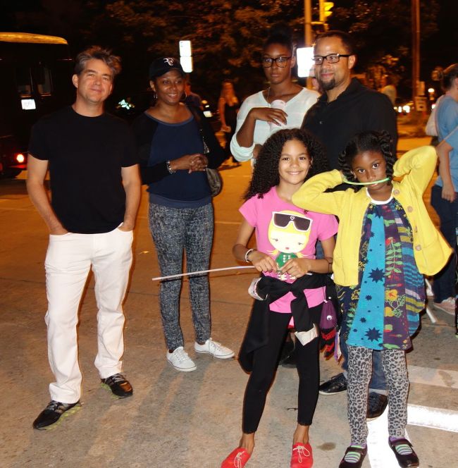 Layla & Grace with Sara and parents at Flux