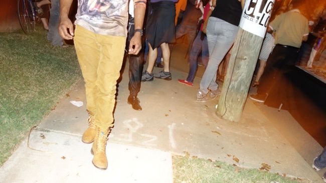 View of the crowd for Layla and Grace