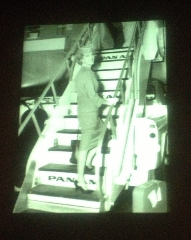 Alison's mom as a fabulous flight attendant for Pan Am!