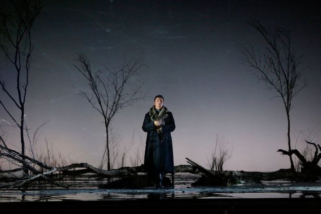 Piotr Beczala as Lenski and Oksana Volkova as Olga in Tchaikovsky's "Eugene Onegin." Photo: Ken Howard/Metropolitan Opera
