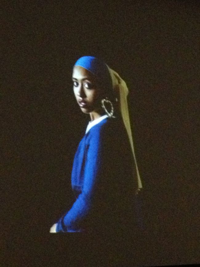 Girl With Hoop Earrings