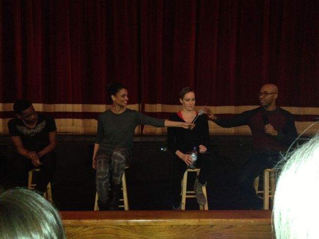 Dancers during Q & A