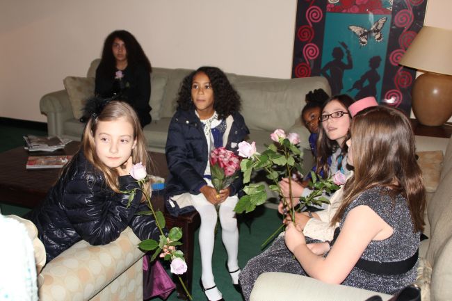 The Posse waiting in The Green Room 