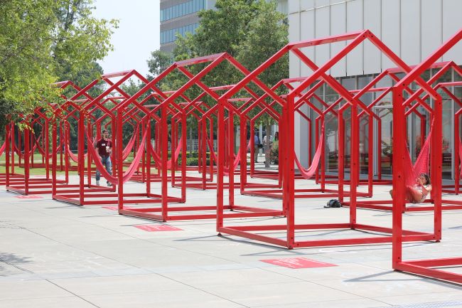 Layla, Lexi and Grace at the High Museum Kids Audio Guide Table Read 