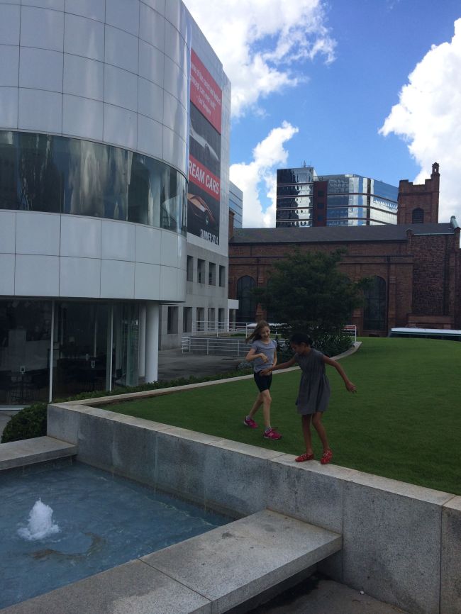 Lia and Layla outside The High Museum