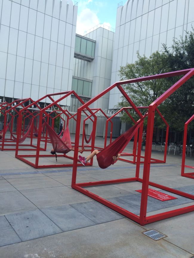 Lia and Layla enjoying Mi Casa es Su Casa  hammocks before the tour