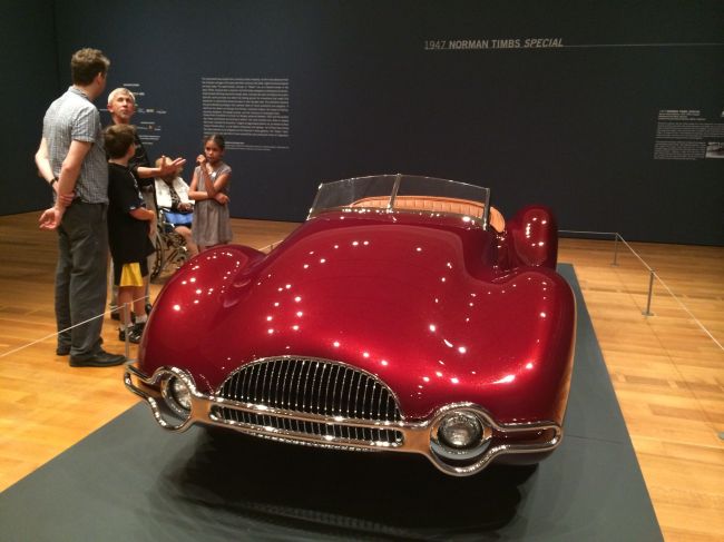 The Posse viewing the Dream Cars Exhibition