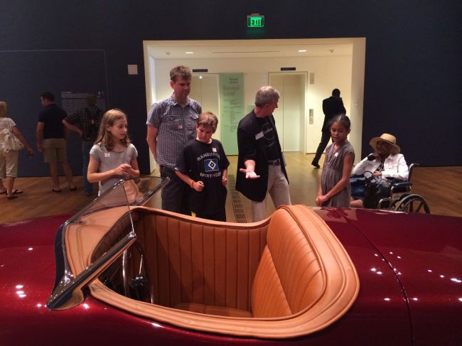 The Posse viewing the Dream Cars Exhibition