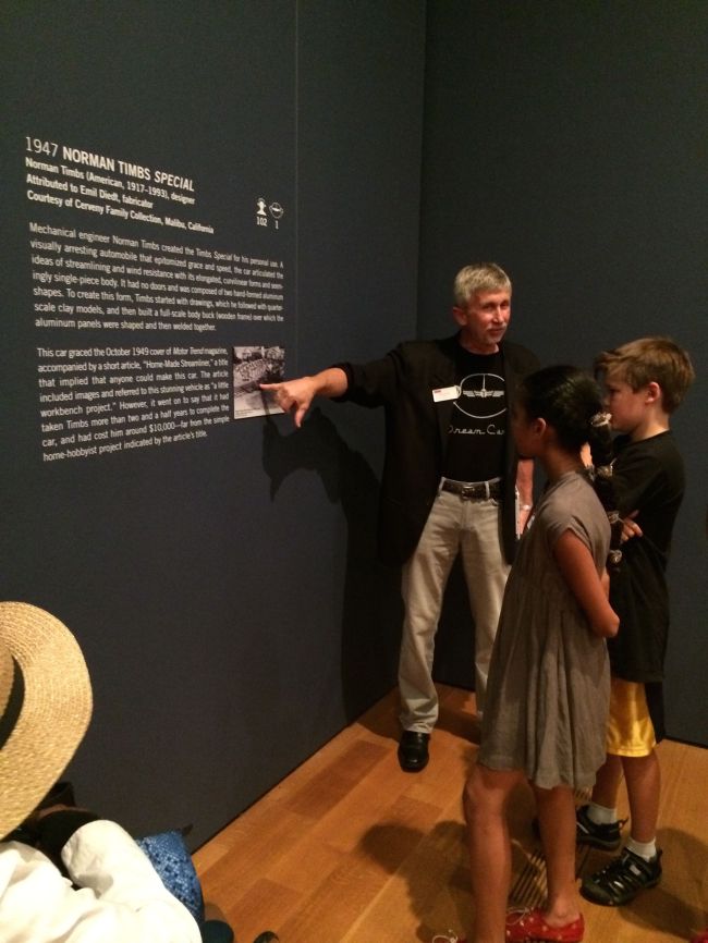 The Posse viewing the Dream Cars Exhibition