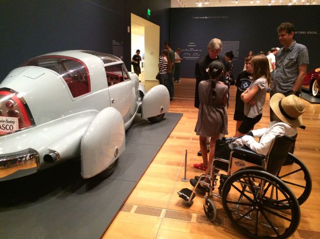 The Posse viewing the Dream Cars Exhibition