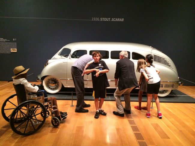 The Posse viewing the Dream Cars Exhibition