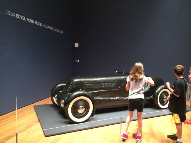 The Posse viewing the Dream Cars Exhibition