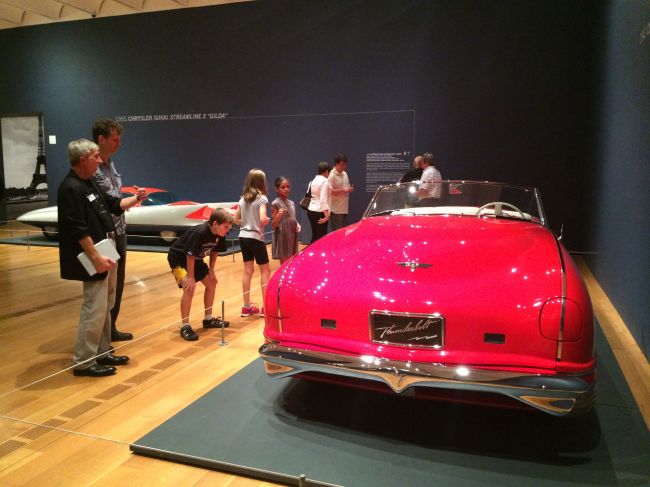 The Posse viewing the Dream Cars Exhibition