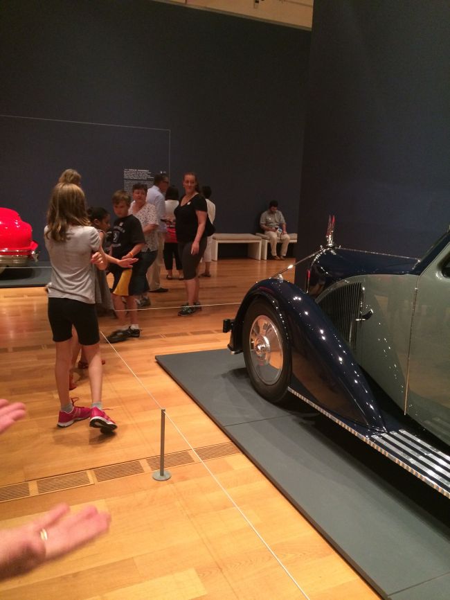 The Posse viewing the Dream Cars Exhibition