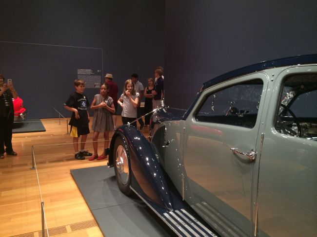 The Posse viewing the Dream Cars Exhibition