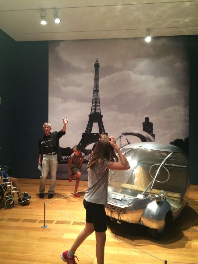 The Posse viewing the Dream Cars Exhibition