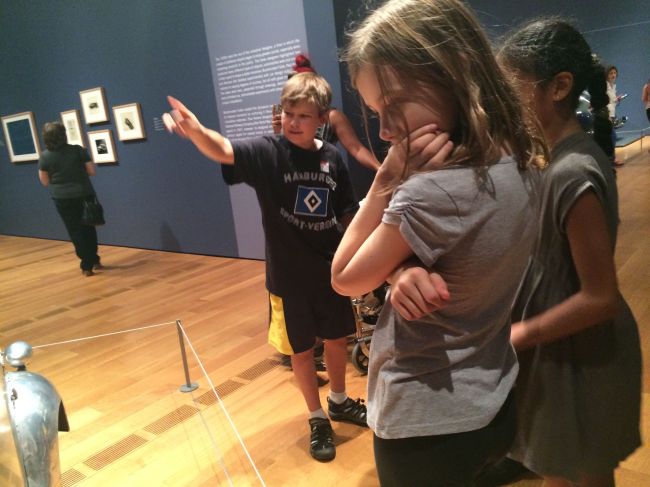 The Posse viewing the Dream Cars Exhibition