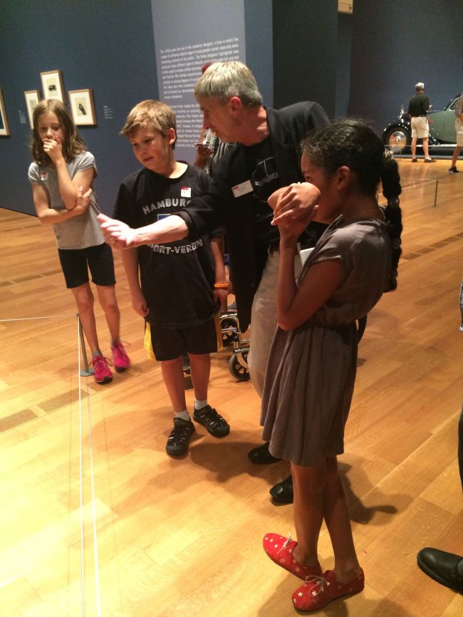 The Posse viewing the Dream Cars Exhibition