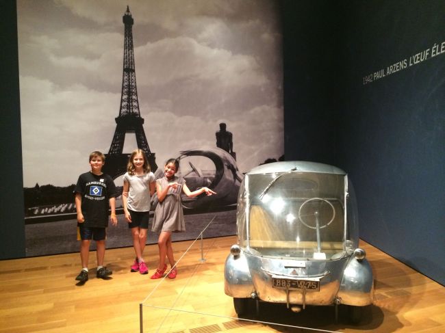 The Posse viewing the Dream Cars Exhibition