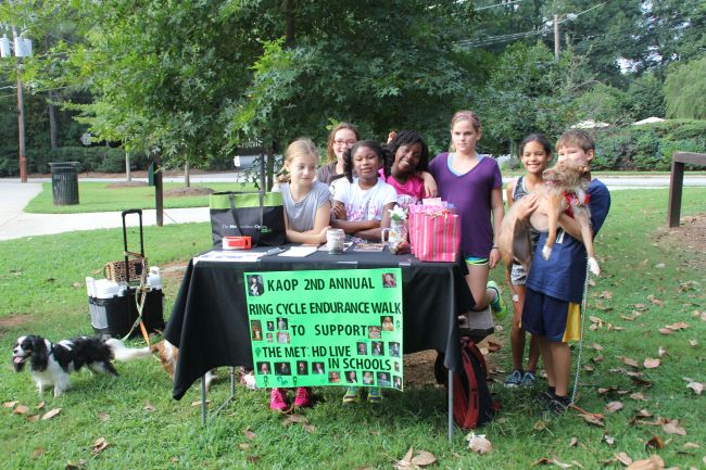 The Kids Opera & Art Posse at the 2nd Annual Ring Cycle Endurance Walk 
