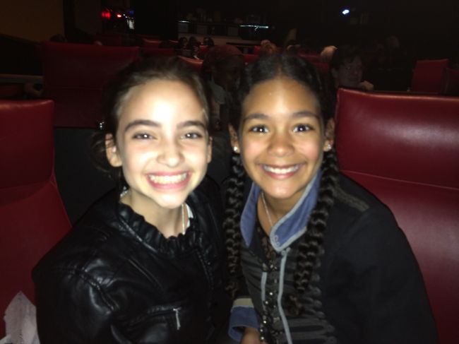 Lexi and Layla in the theater