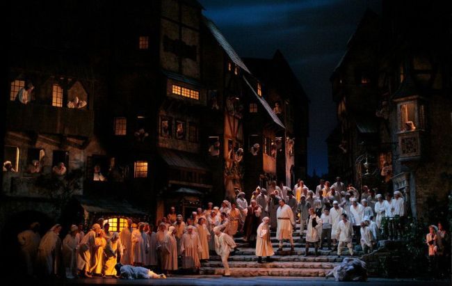 Metropolitan Opera's "Die MEISTERSINGER von Nürnberg" by Richard Wagner, season 06-07 première March1-2007 Wagner's "Die Meistersinger von Nürnberg."  Photo: Beatriz Schiller/Metropolitan Opera