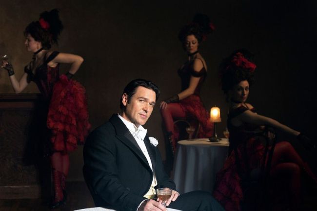 Franz Lehár THE MERRY WIDOW Nathan Gunn as Danilo in Lehár's "The Merry Widow." Susan Stroman's new production opens on December 31, 2014.  Photo: Brigitte Lacombe/Metropolitan Opera