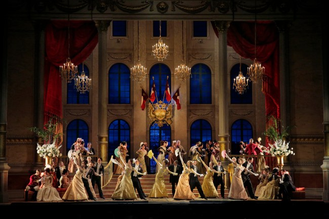 A scene from Lehár's The Merry Widow. Photo credit: Ken Howard/Metropolitan Opera