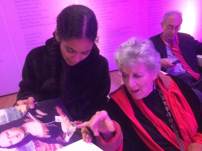 Layla at the Coca-Cola Exhibition opening