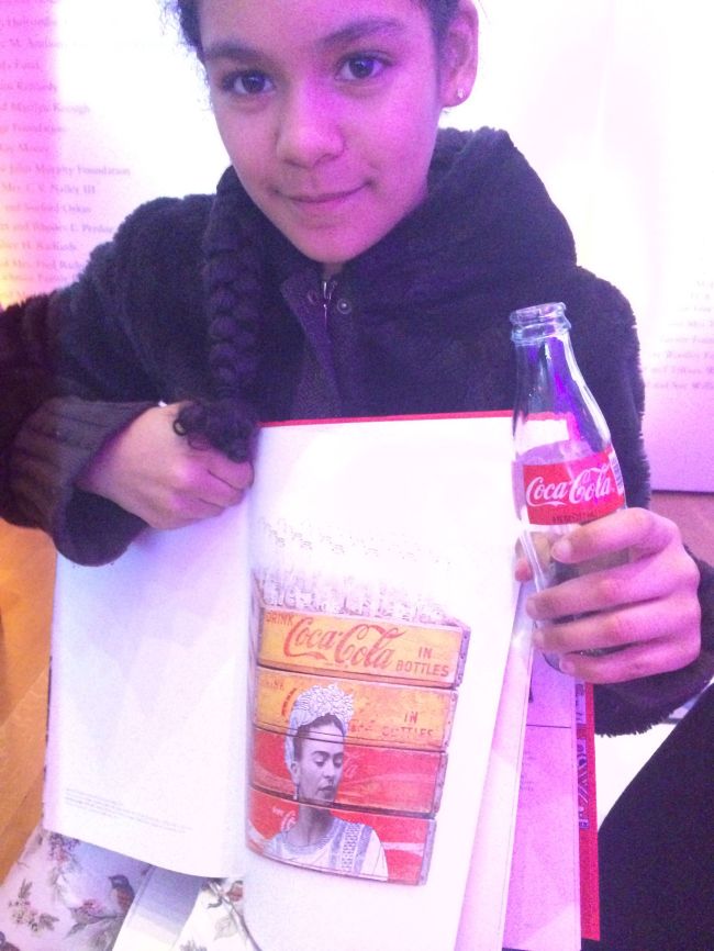 Layla at the Coca-Cola Exhibition opening