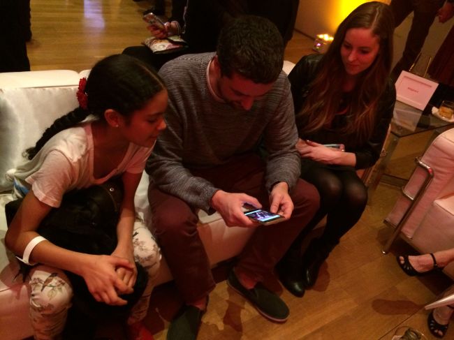 Layla at the Coca-Cola Exhibition opening