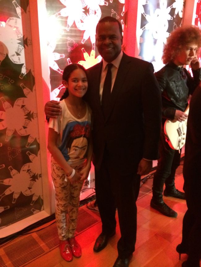 Layla at the Coca-Cola Exhibition opening