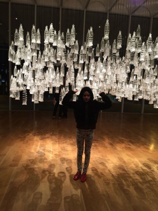 Layla at the Coca-Cola Exhibition opening