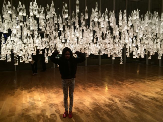 Layla at the Coca-Cola Exhibition opening