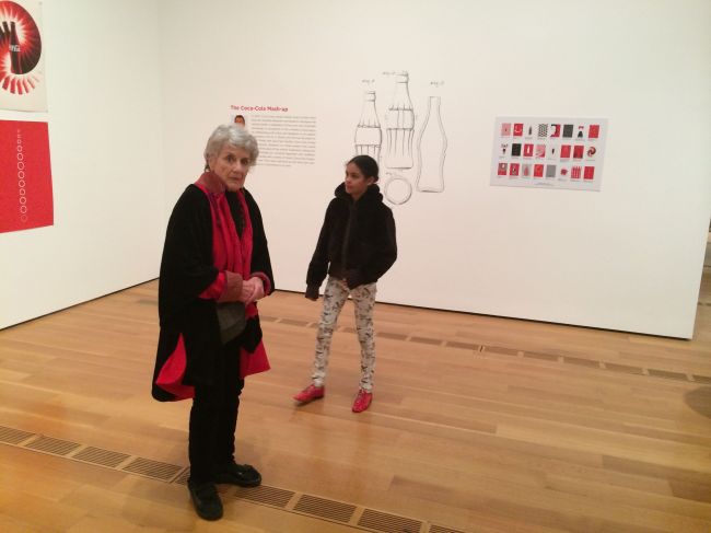 Layla at the Coca-Cola Exhibition opening