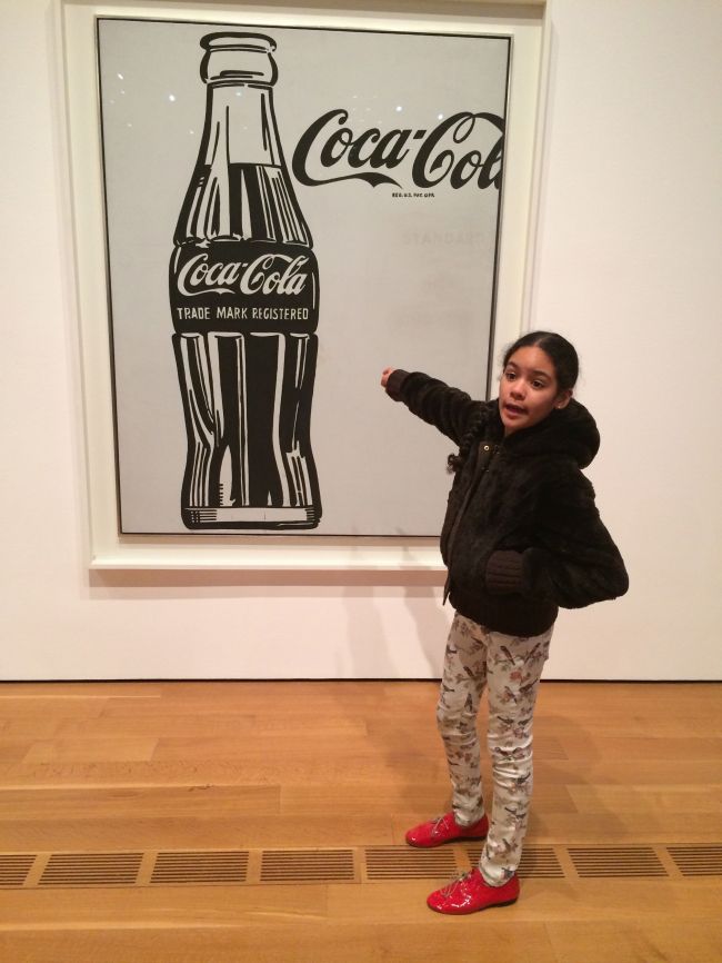 Layla at the Coca-Cola Exhibition opening