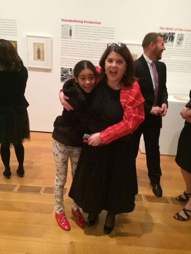 Layla at the Coca-Cola Exhibition opening