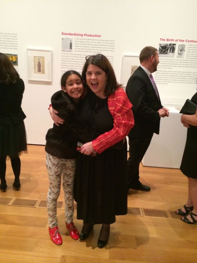 Layla at the Coca-Cola Exhibition opening
