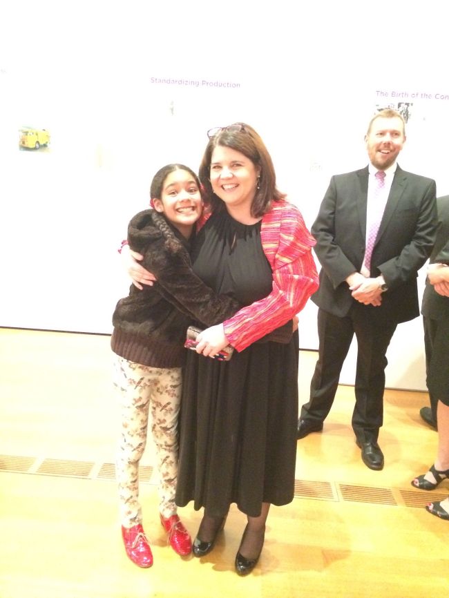 Layla at the Coca-Cola Exhibition opening