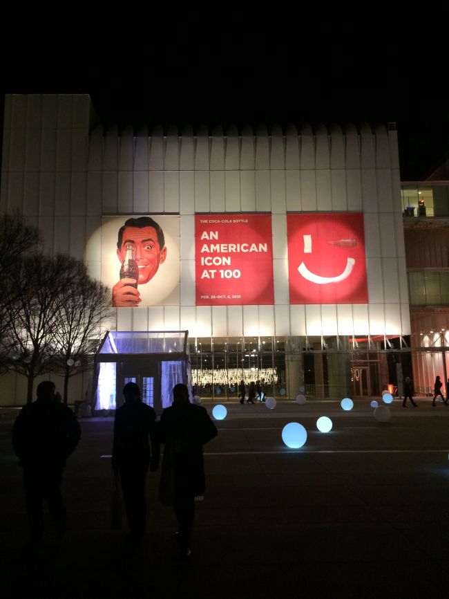 Layla at the Coca-Cola Exhibition opening
